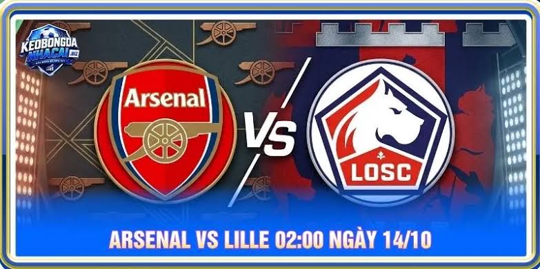 Arsenal đấu với LOSC Lille ngày 14/10